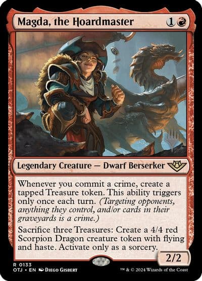 Magda the Hoardmaster Promo Pack: Outlaws of Thunder Junction Magic card