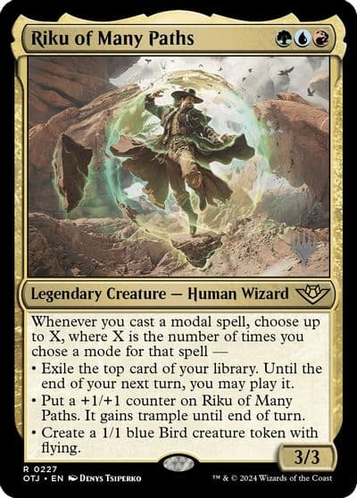 Riku of Many Paths Promo Pack: Outlaws of Thunder Junction Magic card