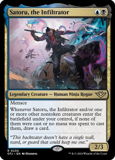 Satoru the Infiltrator Promo Pack: Outlaws of Thunder Junction Magic card