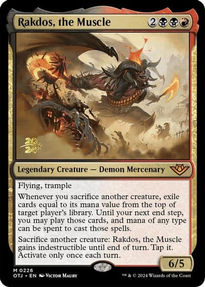 Rakdos the Muscle Prerelease Cards Magic card