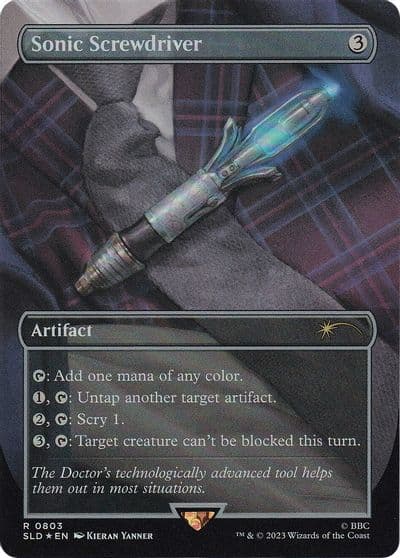 Sonic Screwdriver Secret Lair Drop Series Magic card