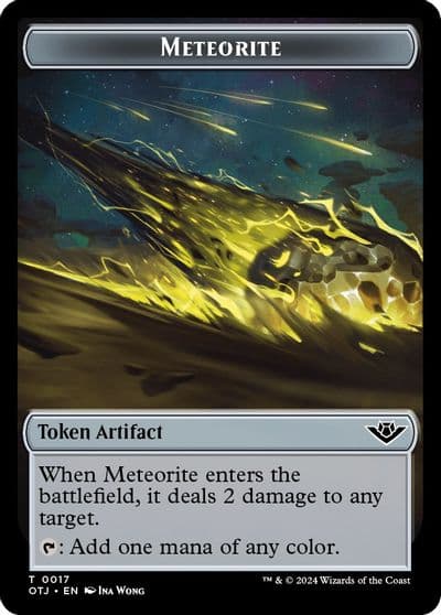 Meteorite Token Outlaws of Thunder Junction Magic card