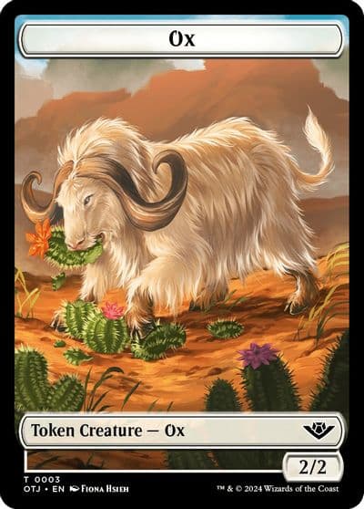 Ox Token Outlaws of Thunder Junction Magic card