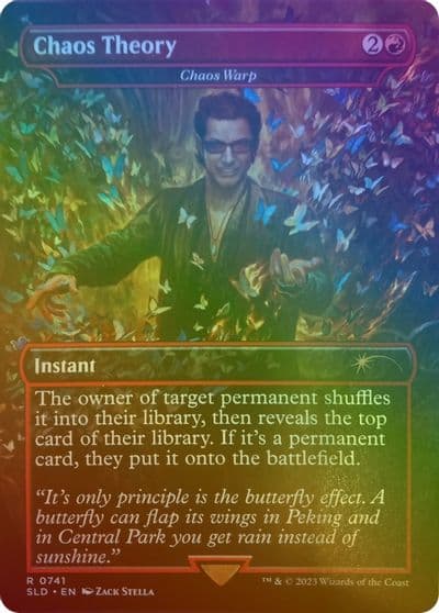 Chaos Theory Chaos Warp Rainbow Foil Secret Lair Drop Series Magic card