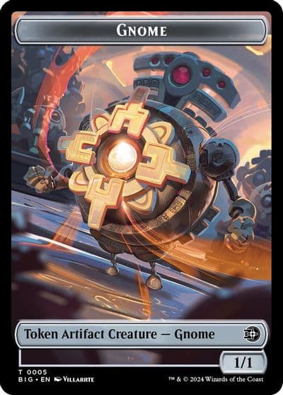 Gnome Token Outlaws of Thunder Junction: The Big Score Magic card