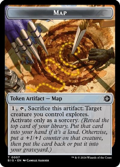 Map Token Outlaws of Thunder Junction: The Big Score Magic card