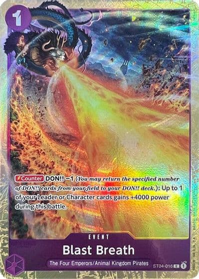 Blast Breath Premium Card Collection Best Selection Vol 1 One Piece Promotion Cards One Piece card