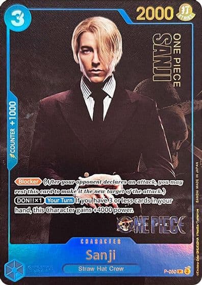 Sanji Premium Card Collection Live Action Edition One Piece Promotion Cards One Piece card