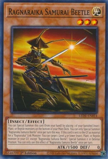Ragnaraika Samurai Beetle Legacy of Destruction Yu-Gi-Oh! card