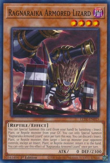 Ragnaraika Armored Lizard Legacy of Destruction Yu-Gi-Oh! card