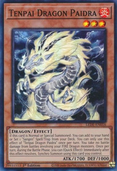 Tenpai Dragon Paidra Legacy of Destruction Yu-Gi-Oh! card