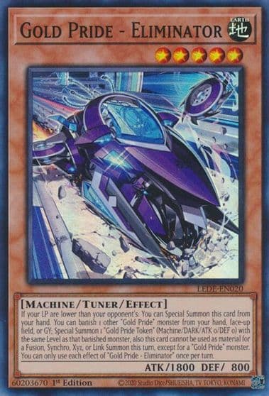 Gold Pride Eliminator Legacy of Destruction Yu-Gi-Oh! card