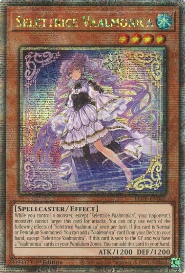 Selettrice Vaalmonica Quarter Century Secret Rare Legacy of Destruction Yu-Gi-Oh! card
