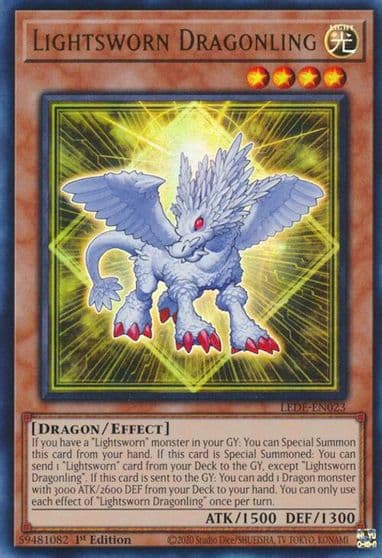 Lightsworn Dragonling Legacy of Destruction Yu-Gi-Oh! card