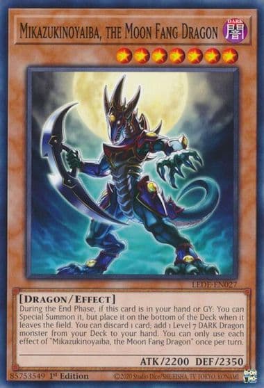 Mikazukinoyaiba the Moon Fang Dragon Legacy of Destruction Yu-Gi-Oh! card