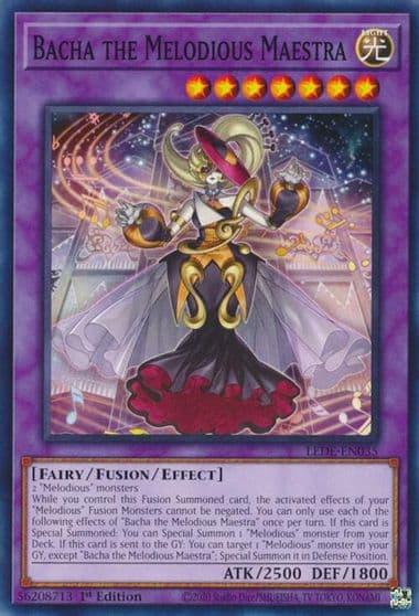 Bacha the Melodious Maestra Legacy of Destruction Yu-Gi-Oh! card