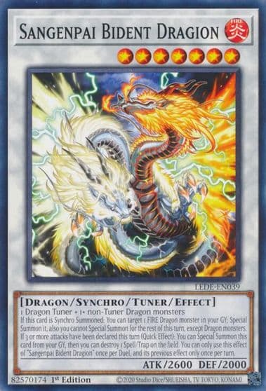 Sangenpai Bident Dragion Legacy of Destruction Yu-Gi-Oh! card