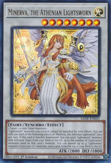 Minerva the Athenian Lightsworn Legacy of Destruction Yu-Gi-Oh! card