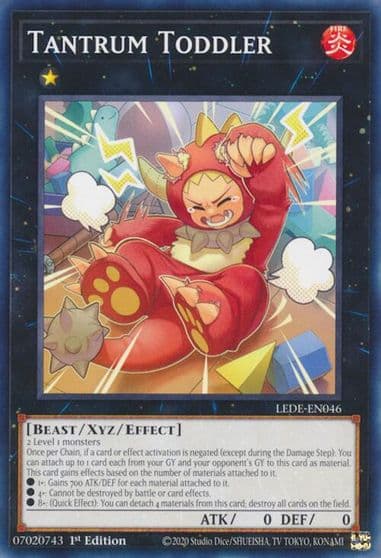 Tantrum Toddler Legacy of Destruction Yu-Gi-Oh! card