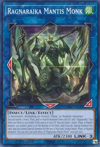Ragnaraika Mantis Monk Legacy of Destruction Yu-Gi-Oh! card