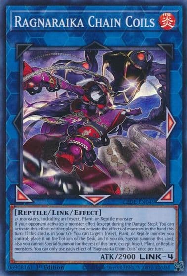 Ragnaraika Chain Coils Legacy of Destruction Yu-Gi-Oh! card
