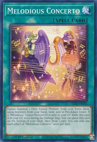 Melodious Concerto Legacy of Destruction Yu-Gi-Oh! card