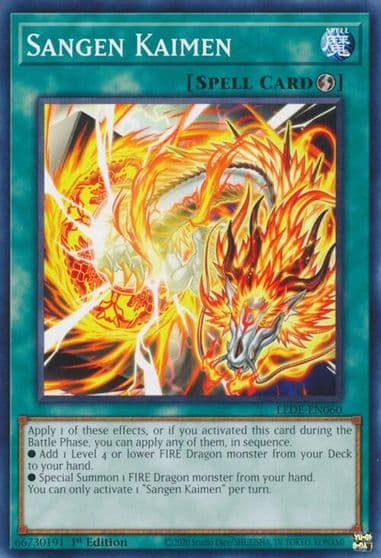 Sangen Kaimen Legacy of Destruction Yu-Gi-Oh! card