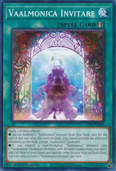 Vaalmonica Invitare Legacy of Destruction Yu-Gi-Oh! card
