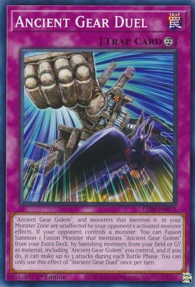 Ancient Gear Duel Legacy of Destruction Yu-Gi-Oh! card