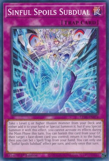Sinful Spoils Subdual Legacy of Destruction Yu-Gi-Oh! card