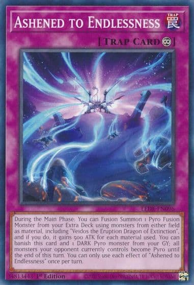 Ashened to Endlessness Legacy of Destruction Yu-Gi-Oh! card