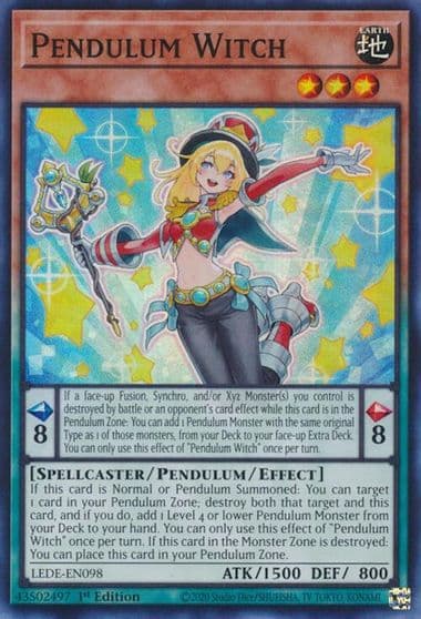 Pendulum Witch Legacy of Destruction Yu-Gi-Oh! card