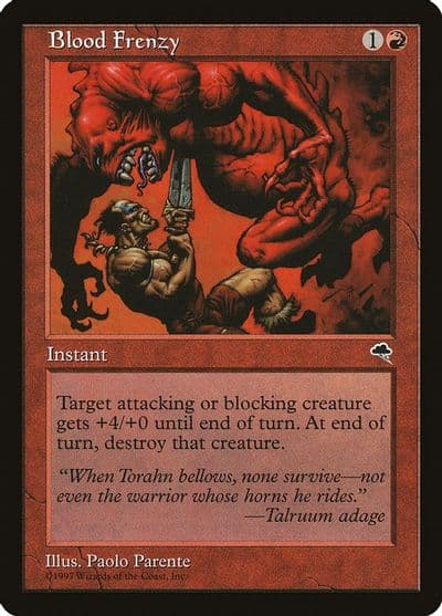 Blood Frenzy Tempest Magic card