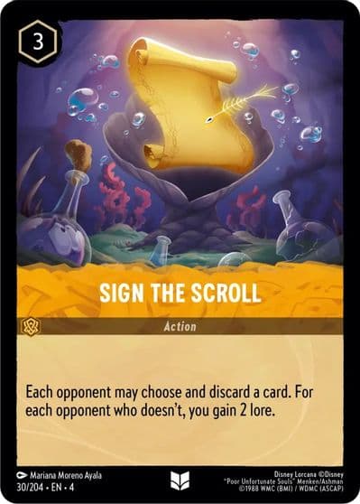 Sign the Scroll Ursula's Return Lorcana card