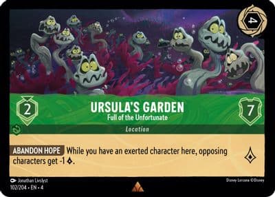 Ursulas Garden Full of the Unfortunate Ursula's Return Lorcana card