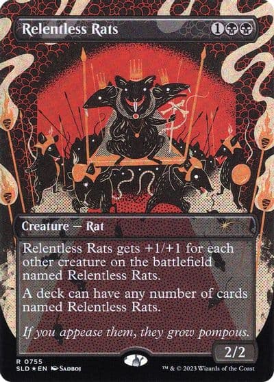 Relentless Rats 755 Secret Lair Drop Series Magic card
