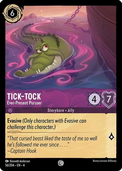 Tick Tock Ever Present Pursuer Ursula's Return Lorcana card