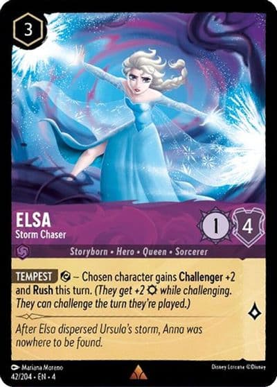 Elsa Storm Chaser Ursula's Return Lorcana card