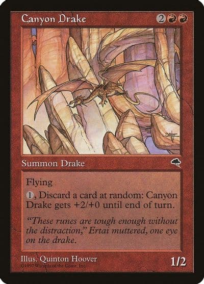 Canyon Drake Tempest Magic card