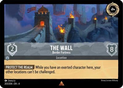 The Wall Border Fortress Ursula's Return Lorcana card