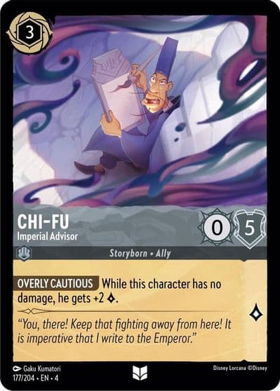 Chi Fu Imperial Advisor Ursula's Return Lorcana card