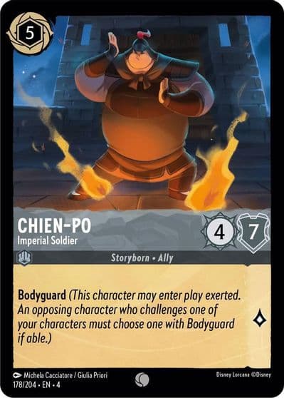 Chien Po Imperial Soldier Ursula's Return Lorcana card