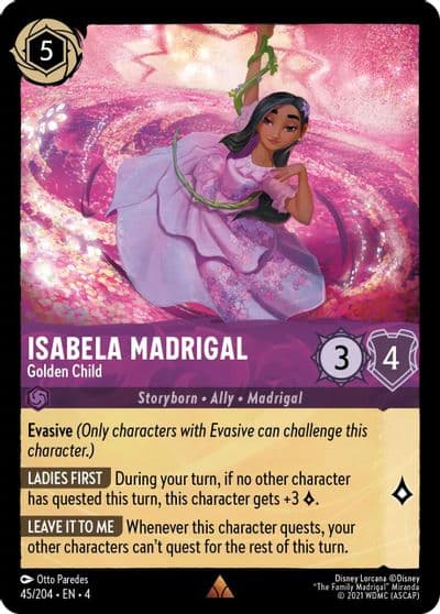 Isabela Madrigal Golden Child Ursula's Return Lorcana card