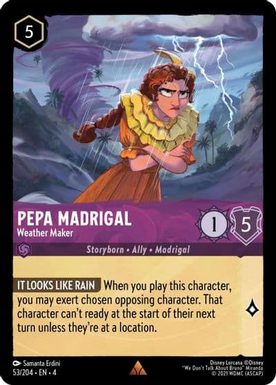 Pepa Madrigal Weather Maker Ursula's Return Lorcana card