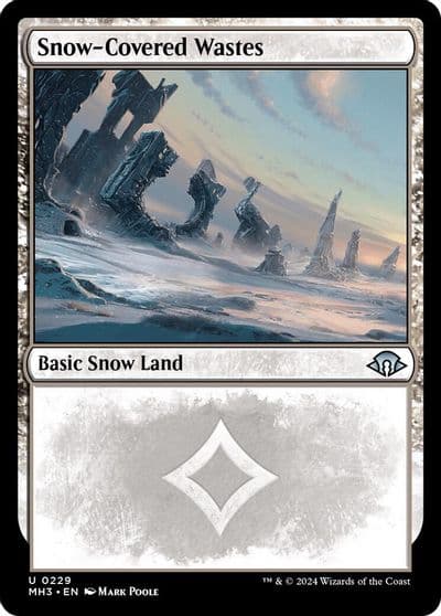 Snow Covered Wastes 0229 Modern Horizons 3 Magic card
