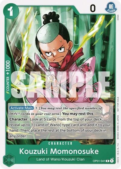 Kouzuki Momonosuke Tournament Pack Vol 7 One Piece Promotion Cards One Piece card