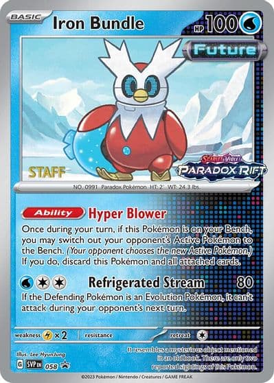 Iron Bundle - 058 (Prerelease) [Staff] SV: Scarlet & Violet Promo Cards Pokemon card