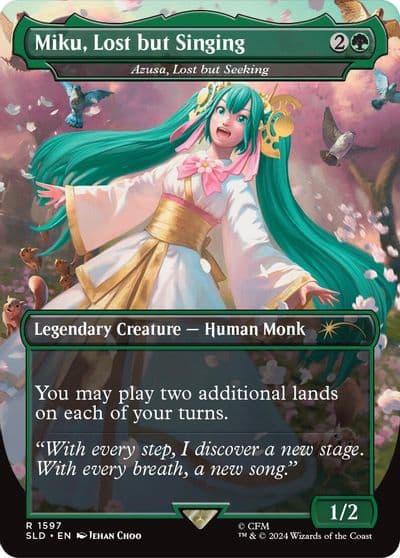 Miku Lost but Singing Azusa Lost but Seeking Secret Lair Drop Series Magic card