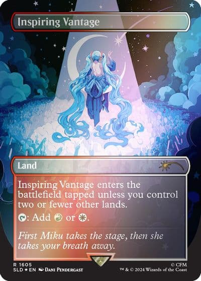 Inspiring Vantage 1605 Rainbow Foil Secret Lair Drop Series Magic card