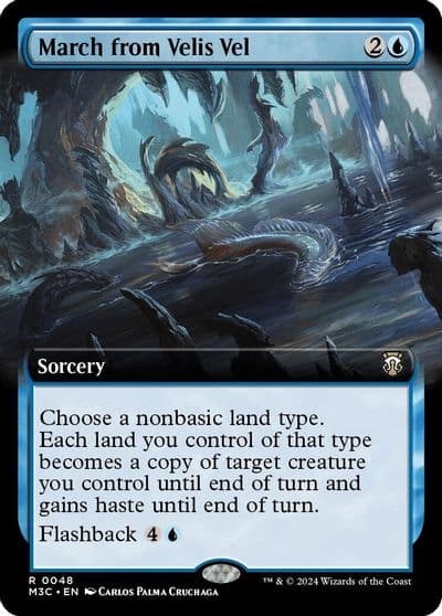 March from Velis Vel Extended Art Commander: Modern Horizons 3 Magic card